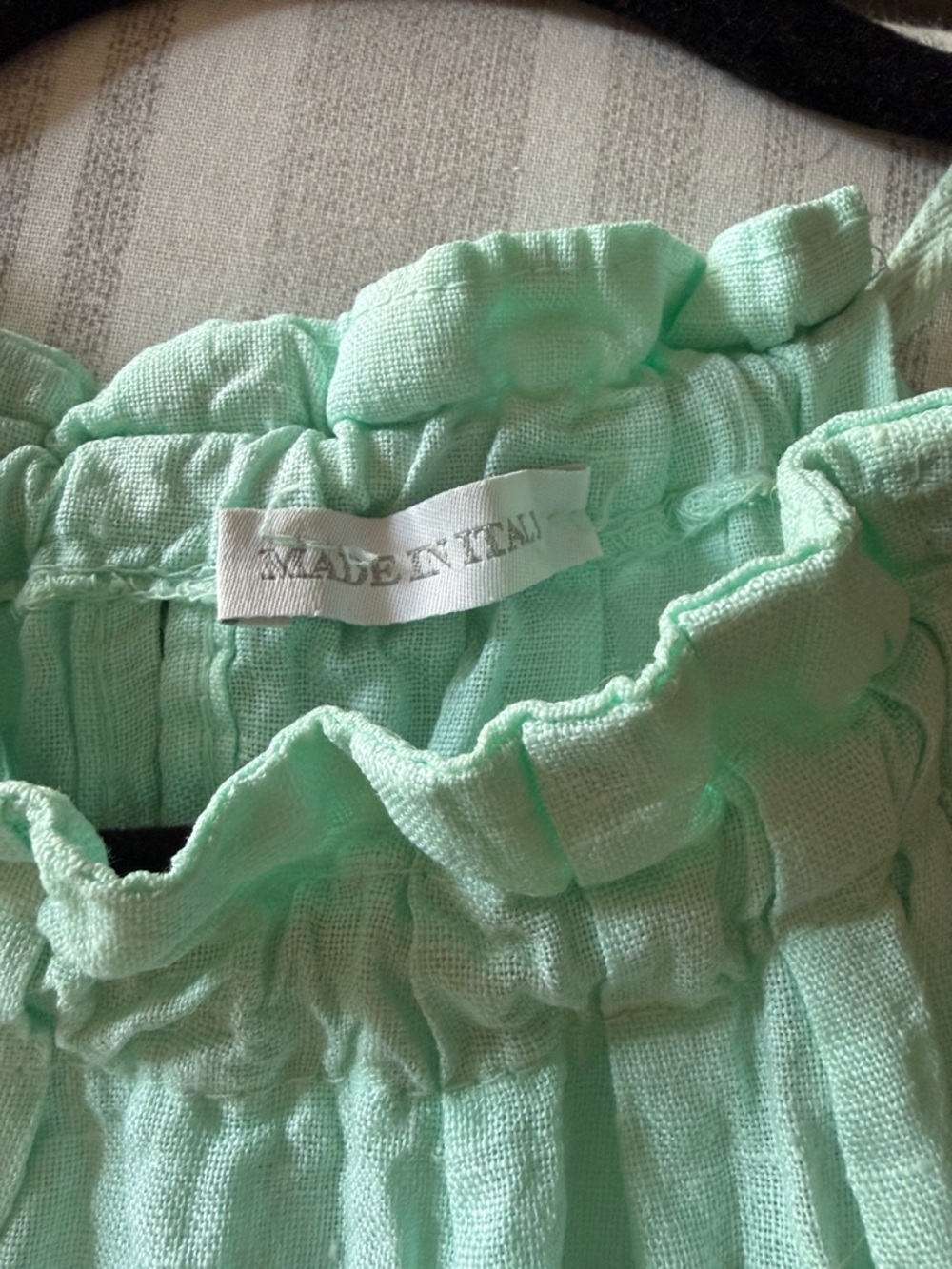 Light Mint Green Maxi 100% linen Dress - Women Dresses Maxi - Picture 6 of 8